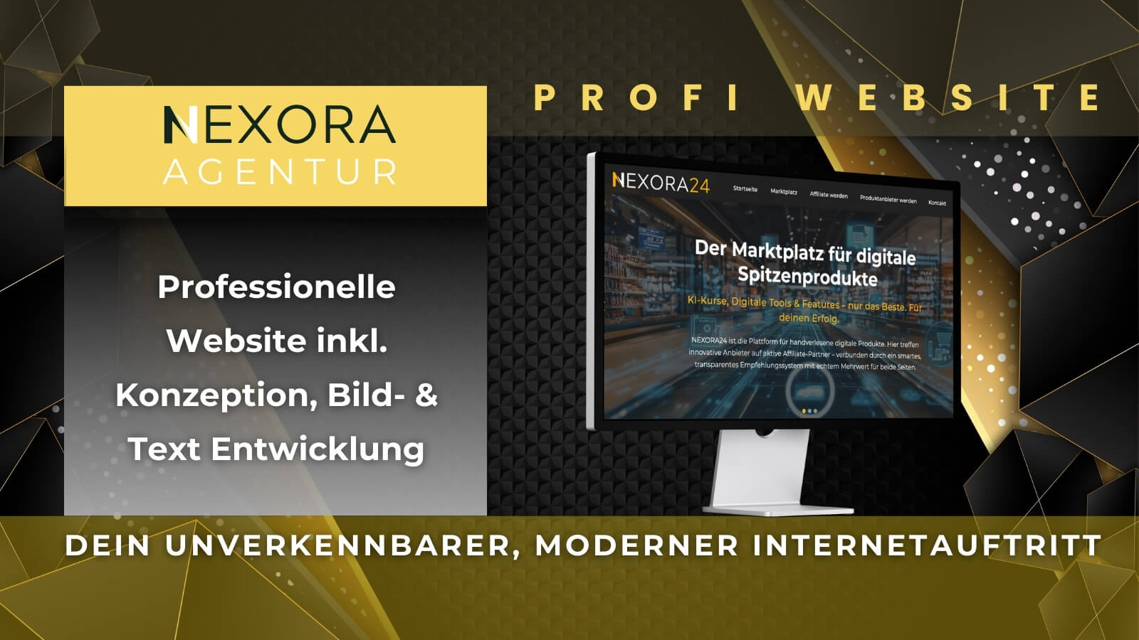NEXORA AGENTUR: Dein unverkennbarer, moderner Internetauftritt - 